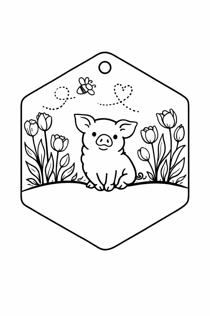 Hundemarke 'Glücksschwein'