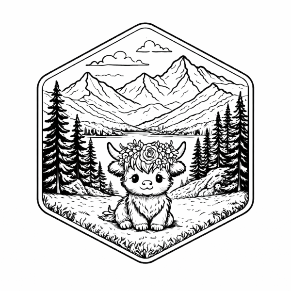 Hundemarke 'Hochlandrind3'