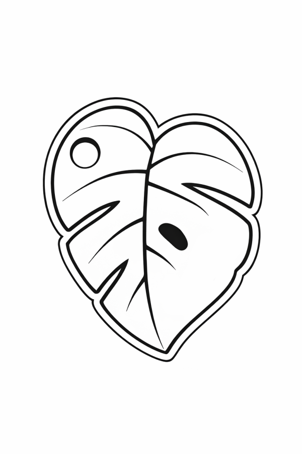 Hundemarke 'Monstera'