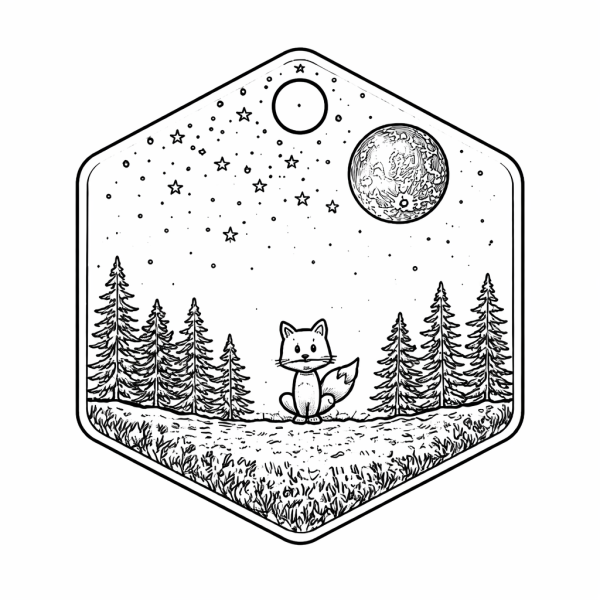 Hundemarke 'Polarfuchs'